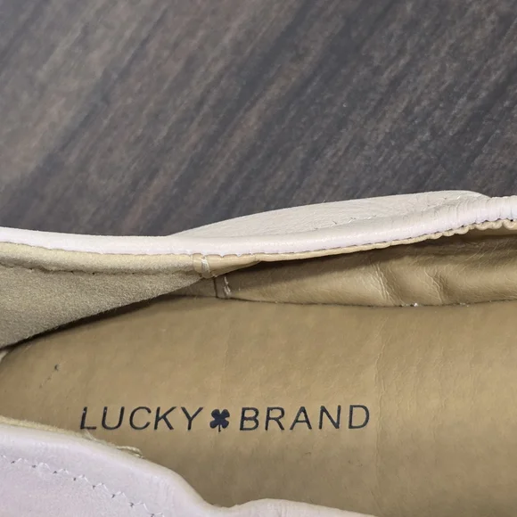 Lucky Brand Women's Emmie Pale Beige Ballet Flat Size 8.5M - Picture 8 of 12